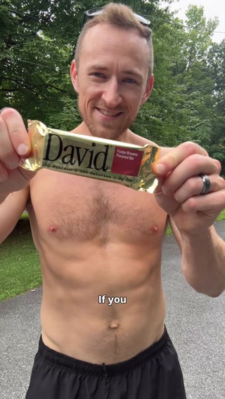 David Protein ad: 28g Protein. 150 Calories. 0g Sugar.
