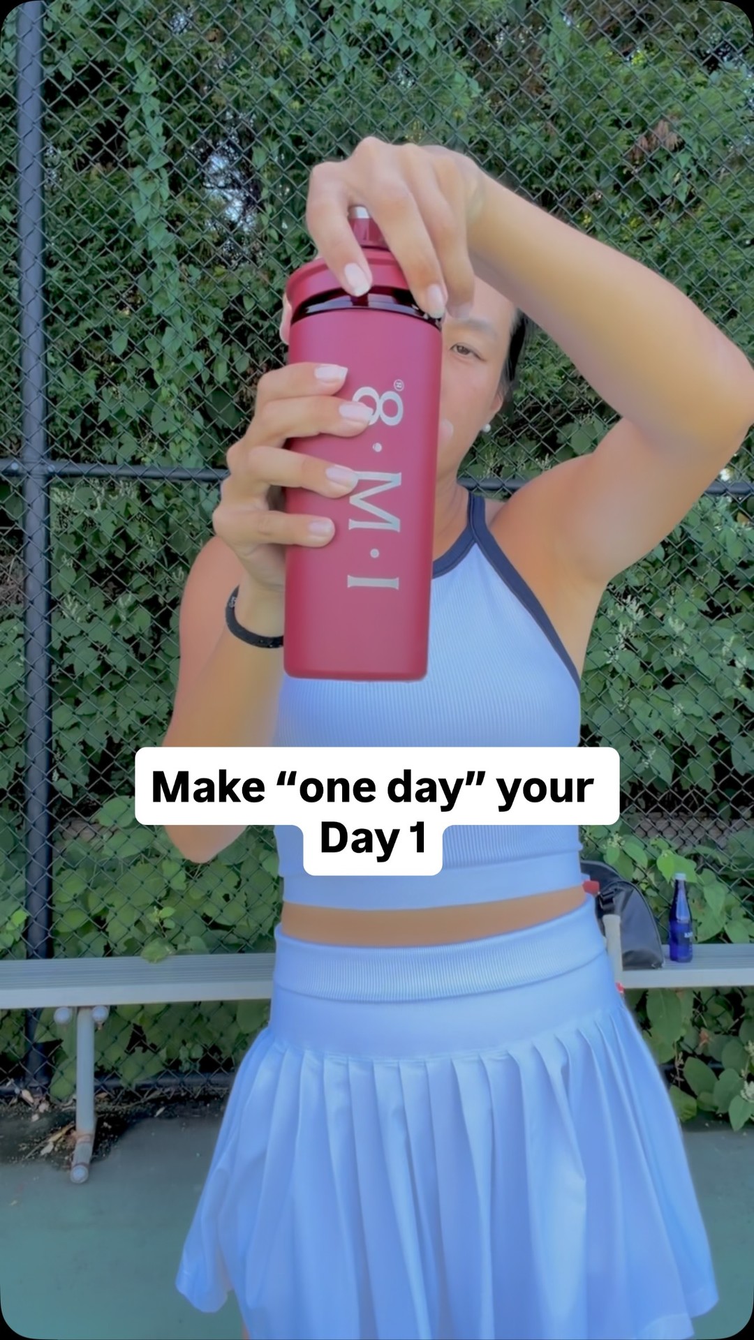 IM8 ad: “Even the greatest was once a beginner” - Muhammad Ali. Make “one day” your Day 1 with @im8health. Trusted by ME and other elite athletes + 