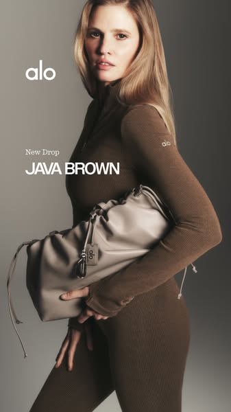 Alo Yoga ad: Java Brown