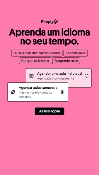Preply ad: Evolua do seu jeito.
