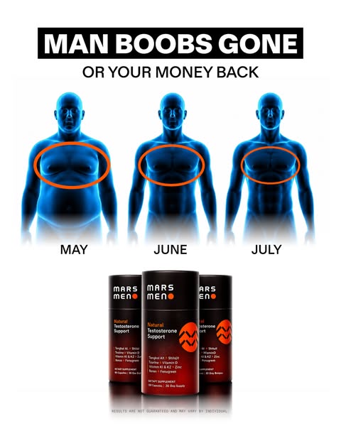 Mars Men ad: Man Boobs Gone Or Money Back