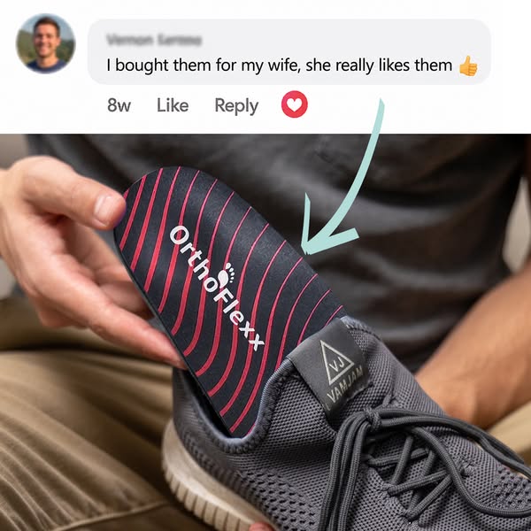 OrthoFlexx ad: Arch Support That Doesn't Collapse