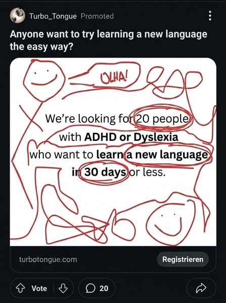 Jumpspeak ad: From Zero To Bilingual In 90 Days.