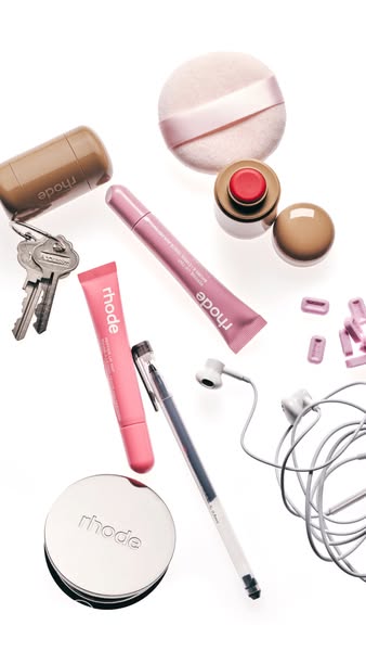 rhode ad: hybrid makeup ​