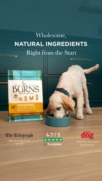 Burns Pet Nutrition ad: Nutrition for Every Dog