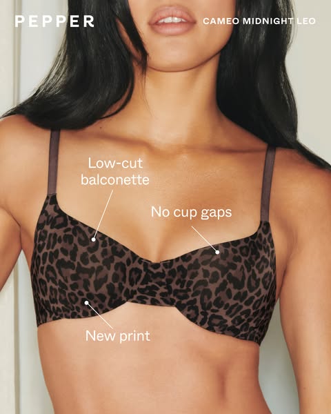 Pepper ad: New lace, colors, prints made for AA-B cups.