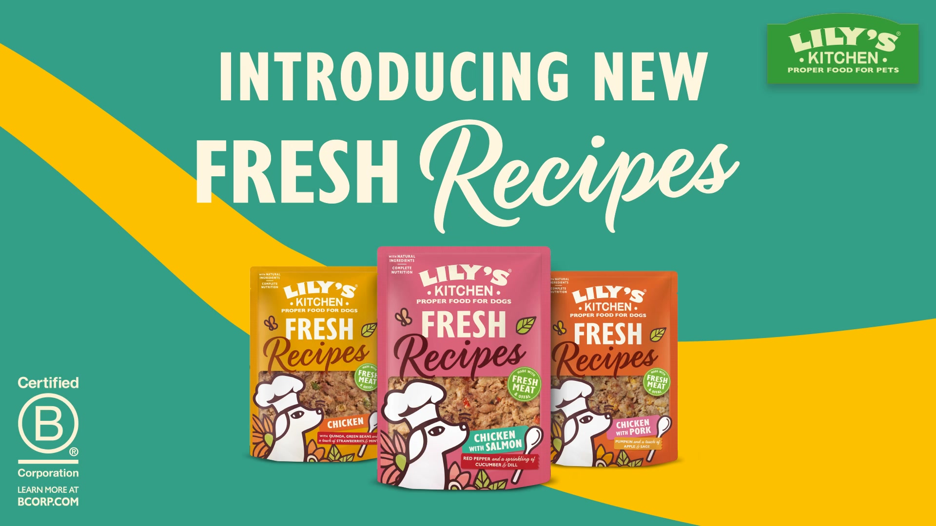 Lily's Kitchen ad: Fresh deliciousness ahead