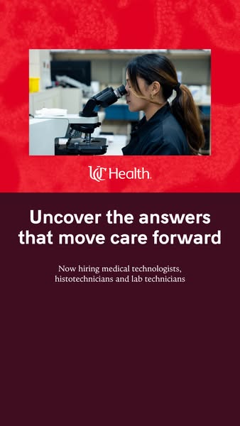 UC Health ad: Shaping the future of medicine.