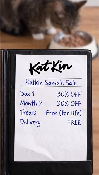 KatKin ad: 100% fresh meat for healthy cats