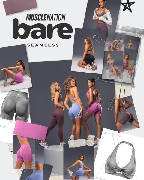 Muscle Nation ad: Sculpted where it counts, no scrunch