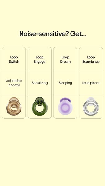 Loop ad: Earplugs for every occasion