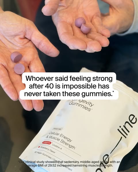 Timeline Longevity ad: Stronger Muscles. More Energy. Healthier Aging.