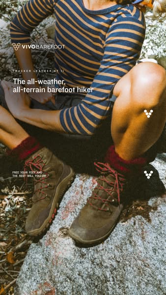 Vivobarefoot ad: Connection meets protection