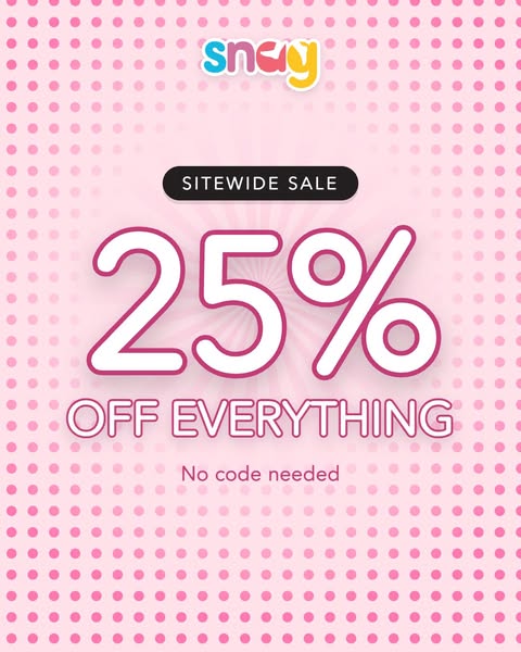 Snag Tights ad: 25% OFF EVERYTHING: Snag's Sitewide Sale Starts Now!
