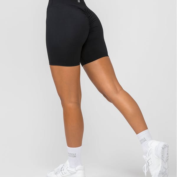 Muscle Nation ad: Signature Scrunch Bike Shorts - Black