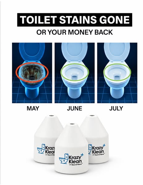 Krazy Klean ad: Toilet Rings Gone or Money Back