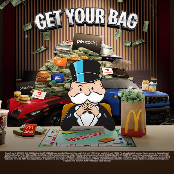 McDonald's ad: Play Monopoly at McD’s