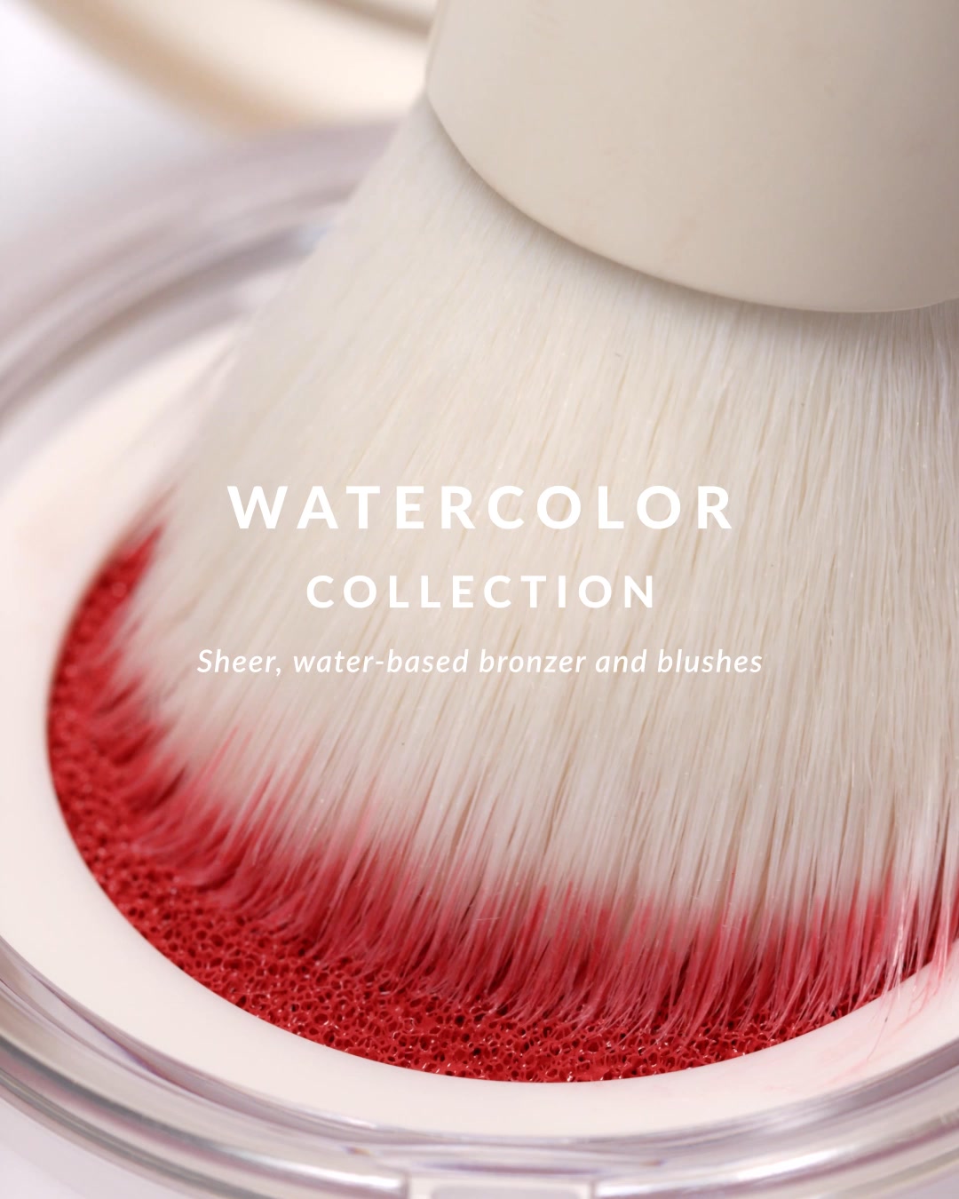 REFY ad: Sheer, water-based bronzer and blushes that melt seamlessly into skin. Discover the Watercolor Collection - skin first formula, effortless t