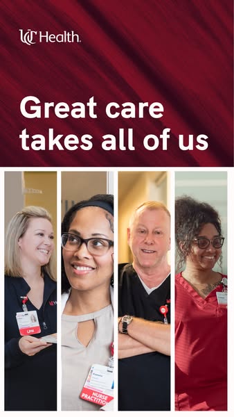 UC Health ad: Nursing excellence lives here.