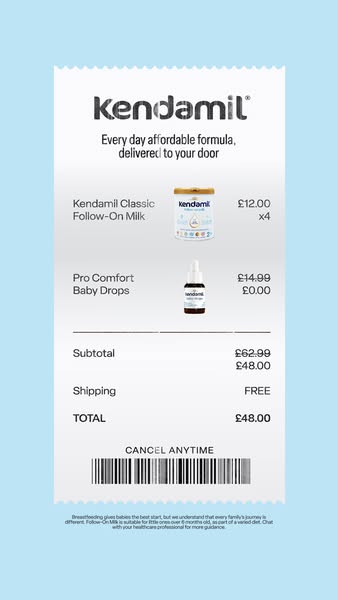 Kendamil ad: Subscribe & Get Rewarded! 🍼
