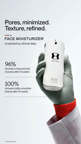 OneSkin ad: The moisturizer your routine is missing