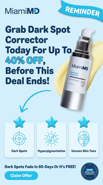 Miami MD ad: How to Fix Dark Spots at the Source
