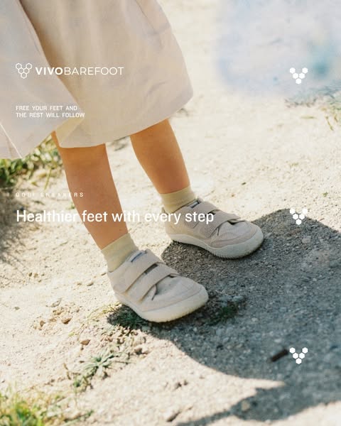 Vivobarefoot ad: The new sneaker on the block for cool kids