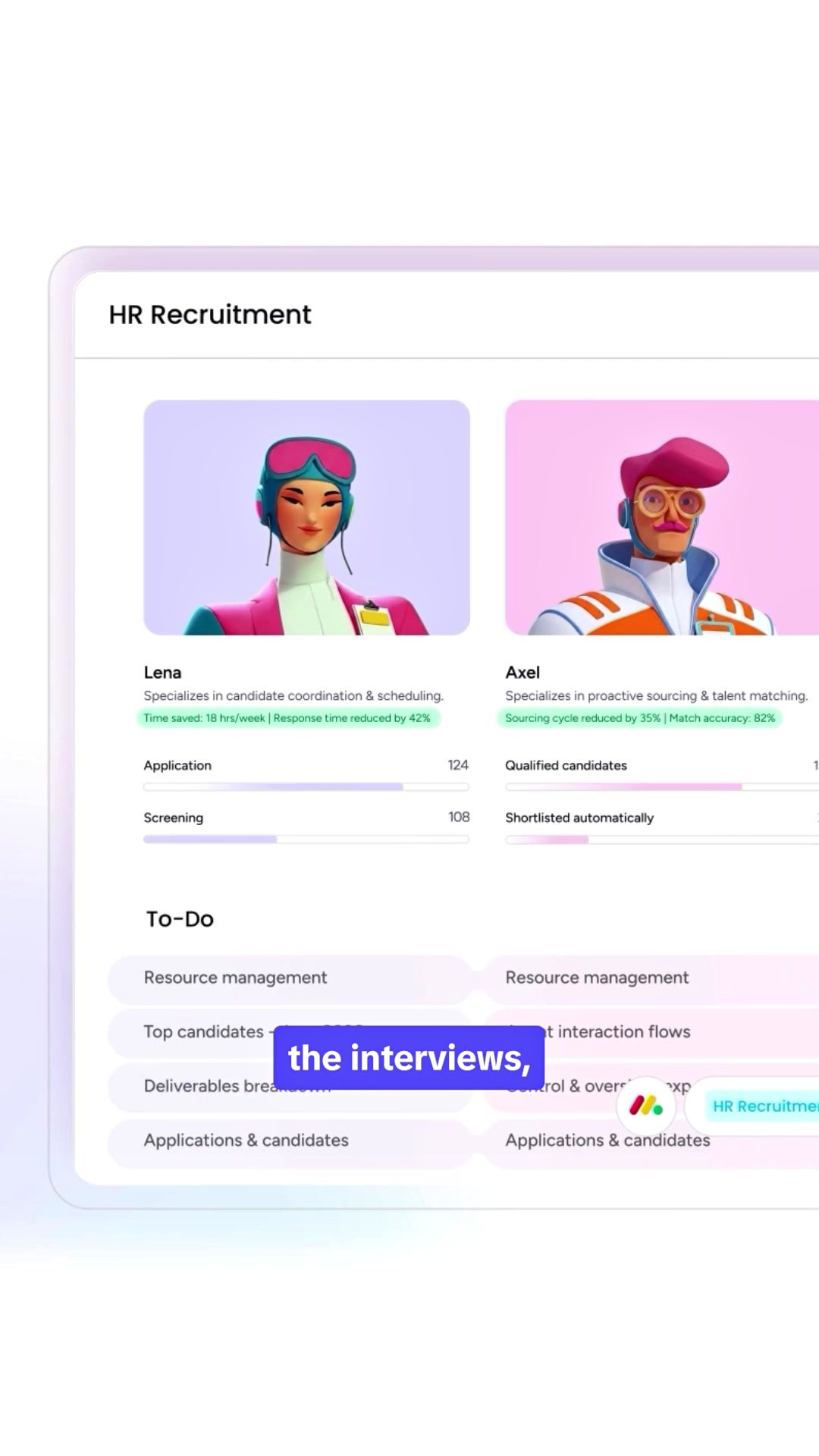monday.com ad: Meet your AI HR Agent