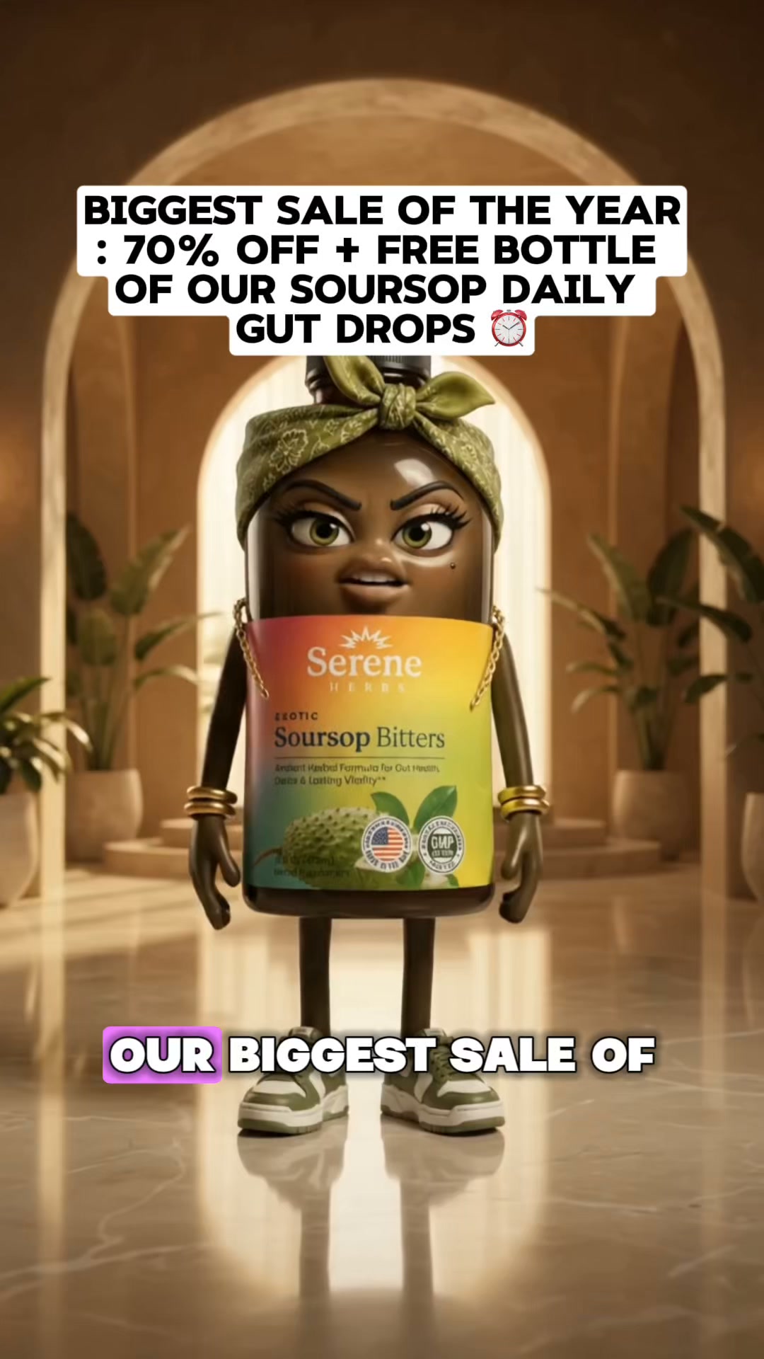 Serene Herbs ad: Save Up to 63% on Soursop Bitters Today