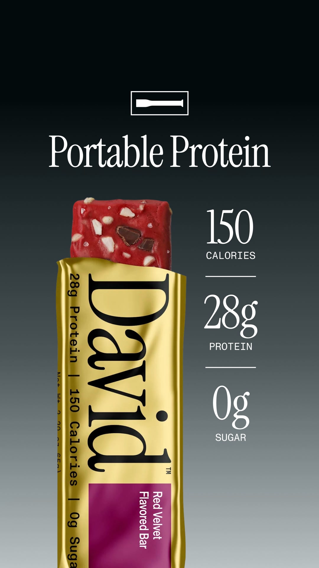 David Protein ad: Free shipping on your first order.