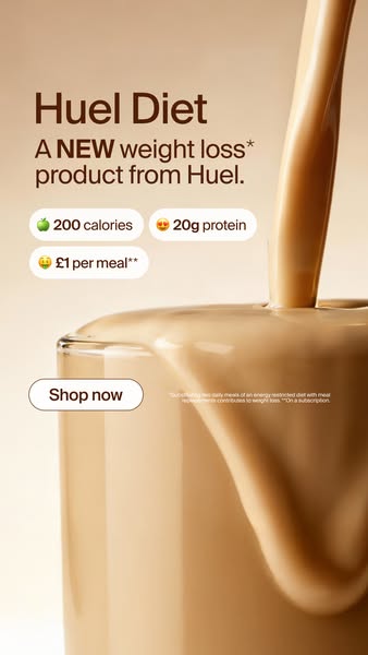 Huel ad: The weight-loss habit that sticks