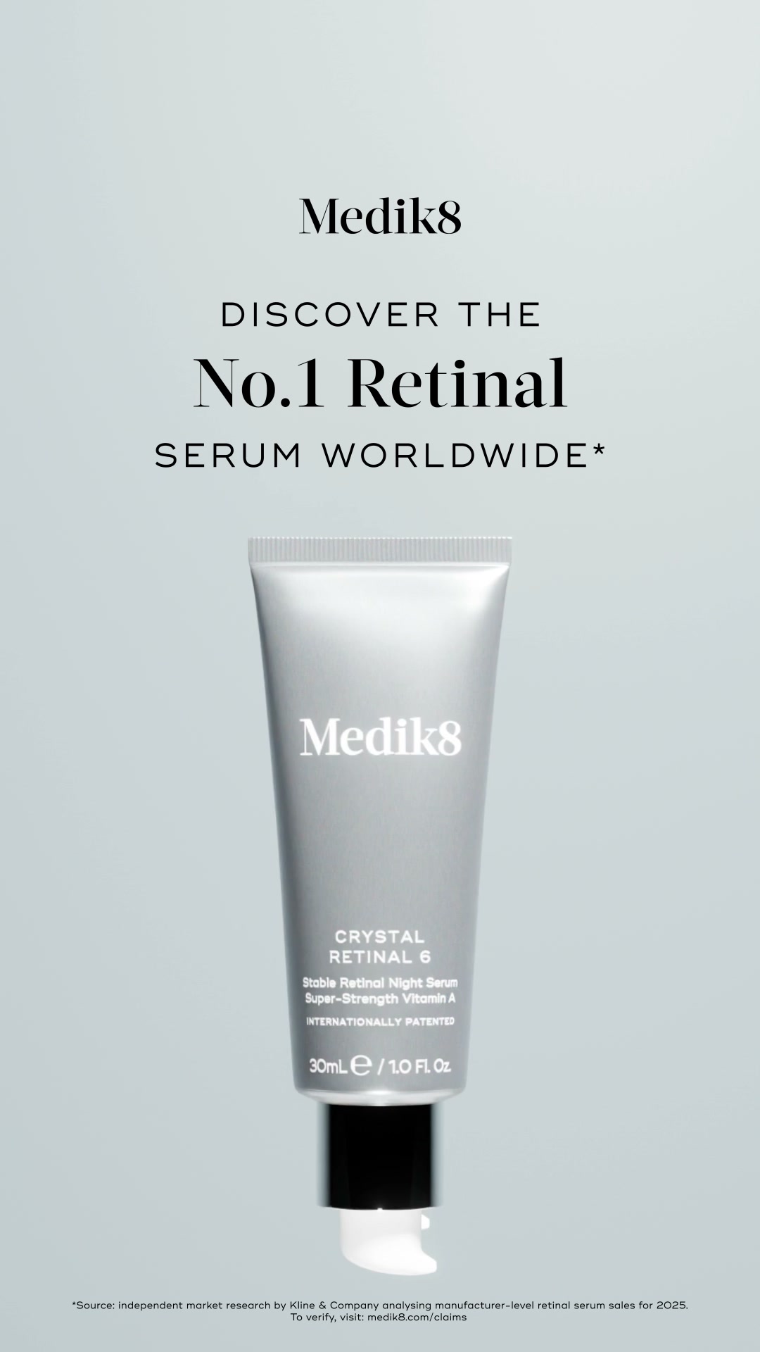 Medik8 ad: The No.1 Retinal Serum Worldwide*