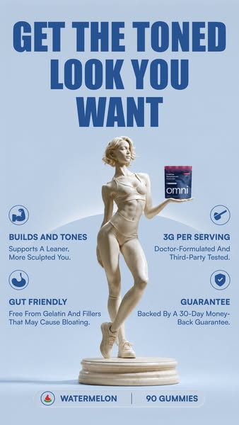 OMNI Longevity ad: Real Creatine - 43% OFF TODAY 👉