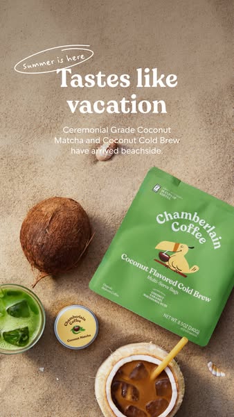 Chamberlain Coffee ad: Coconut has arrived