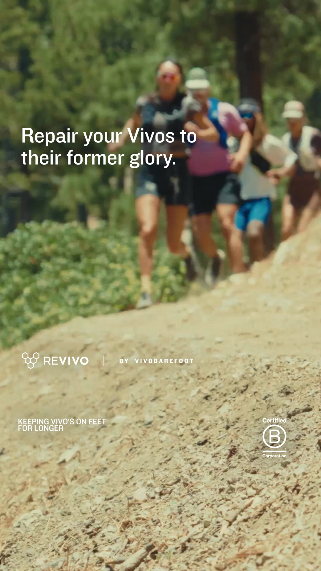 Vivobarefoot ad: Repair your Vivos