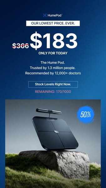 Hume Health ad: 98% DEXA Accuracy