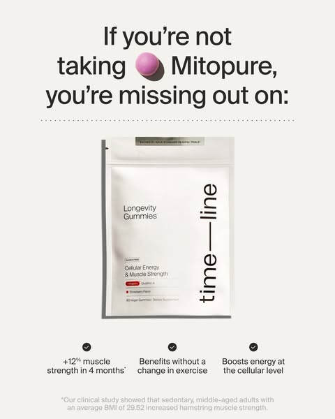 Timeline Longevity ad: No Other Supplement Does This