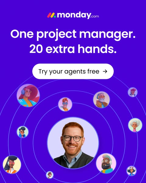 monday.com ad: Meet your AI Project Agent