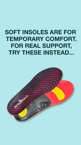 OrthoFlexx ad: Insoles For Alignment And Stability