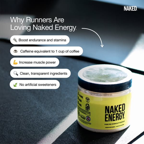 Naked Nutrition ad: Clean Energy. Peak Performance.