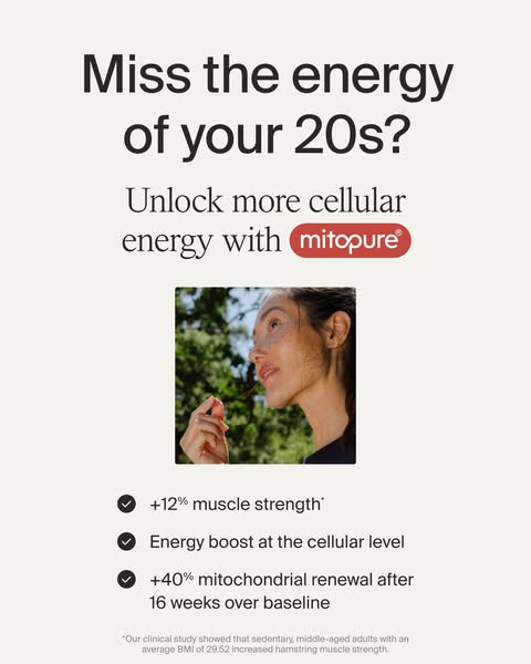 Timeline Longevity ad: Improve Energy At The Cellular Level