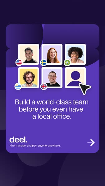 Deel ad: Global-ready infrastructure on day one.