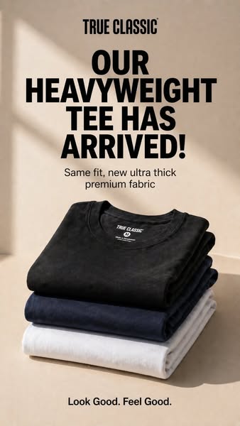 True Classic ad: You asked. We listened.