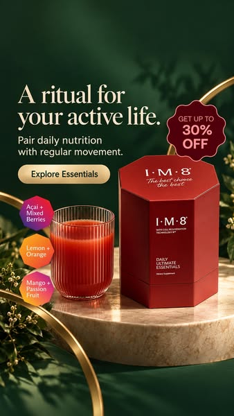 IM8 ad: Give Your Joints a Place in Your Routine