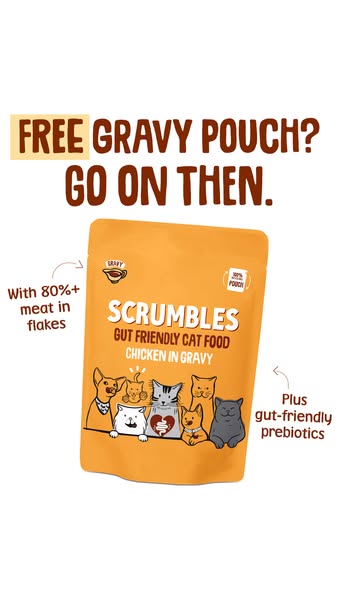 Scrumbles ad: Request to try a FREE pouch!