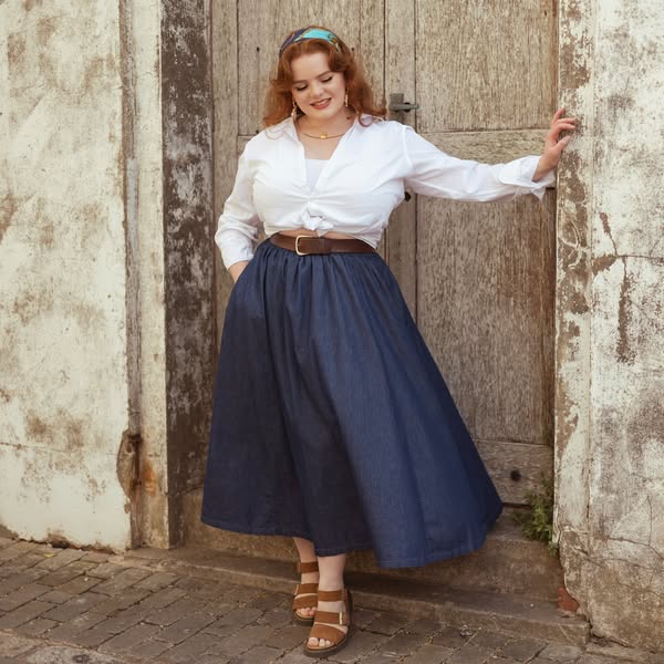 Snag Tights ad: Denim Looks Without the Denim Struggle: New Chambray Has Landed!