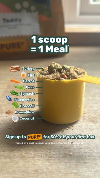 Pure Pet Food ad: 30% off your first Pure box