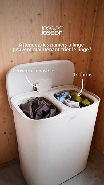 Joseph Joseph ad: La lessive est un travail sans fin. Mettez-y un frein.