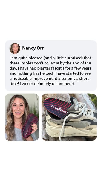 OrthoFlexx ad: Arch Support That Doesn't Collapse