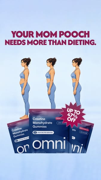 OMNI Longevity ad: Creatine Made Delicious 🍉 🍑